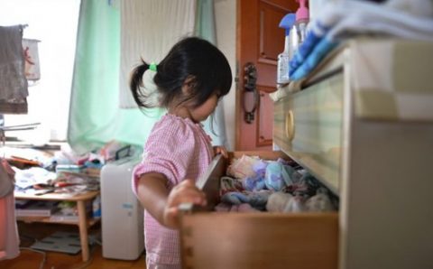 子ども服収納